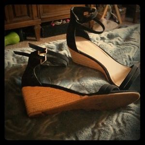  Calvin Klein Women's Callista Black Wedge Sandal